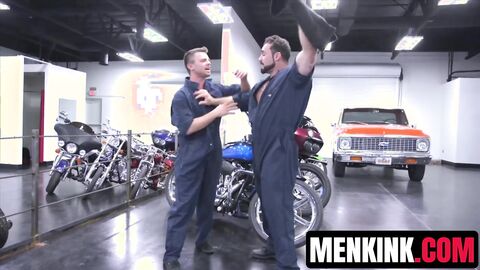 Jaxton Wheeler catches Christian Taylor jerking at work and fucks him