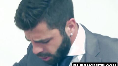 PlayingMen.com - Hector De Silva shoots load in Emir Boscatto's tight ass