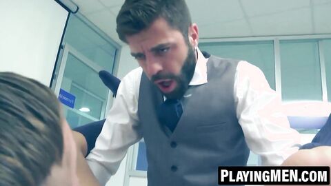 PlayingMen.com - Hector De Silva shoots load in Emir Boscatto's tight ass