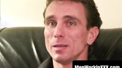 MenWorkinXXX.com - Solo masturbation with an amateur guy eager to wank off