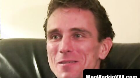 MenWorkinXXX.com - Solo masturbation with an amateur guy eager to wank off