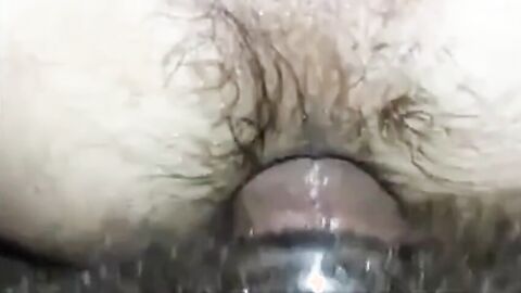Barebacking my hairy hole - breeding by a big cock