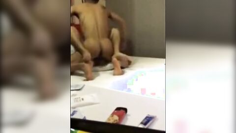 Older Japanese Gay Man Barebacks Twink