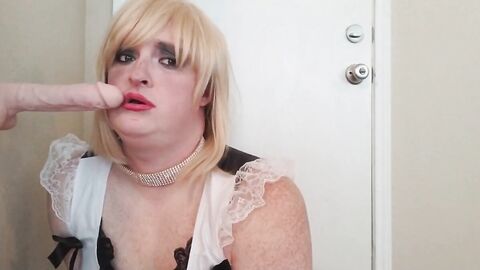 Sissy Plays with Sex Toy