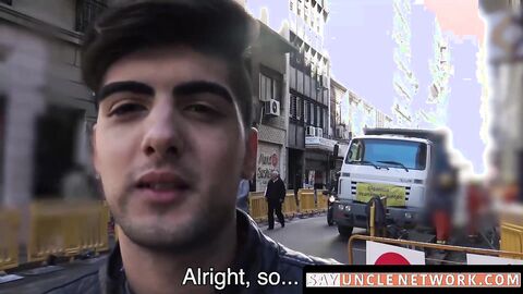 SayUncleNetwork.com - Handsome Latino takes raw cock in ass deep till dineros