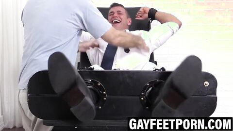 Sophisticated hunk and kinky elder in full body teasing