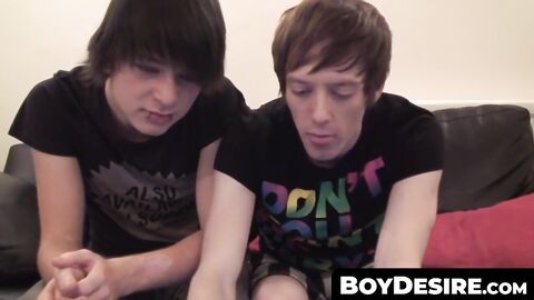 BoyDesire.com - Sean Taylor and Ashley Scot's twink anal sex and cum-soaked bodies