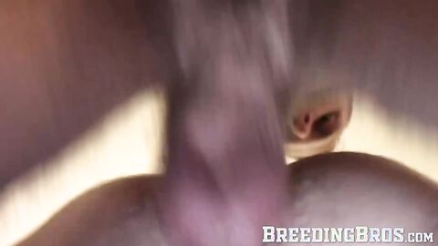 Wild blonde stud destroys friends wet thirsty ass hole