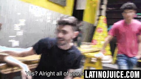 Jocks convert straight Latino lads into cock lovers