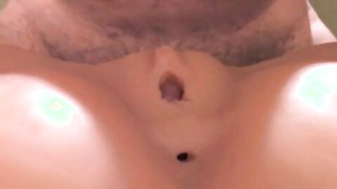 Sextoy Fun: Cumming with My Fake Pussy from Behind