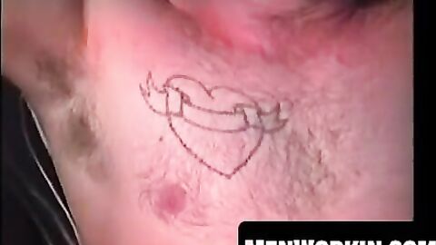 He still has it and proves it by stroking his cock