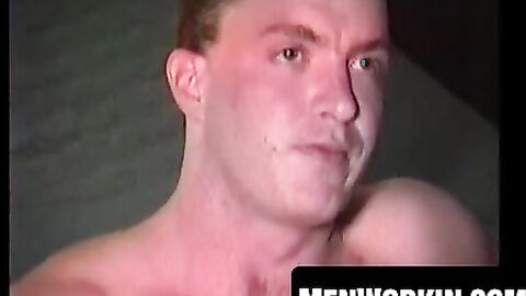 He still has it and proves it by stroking his cock