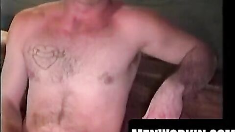 He still has it and proves it by stroking his cock