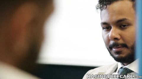 Mateo Zagal tongues and pounds Milo Madera bareback in the bathroom