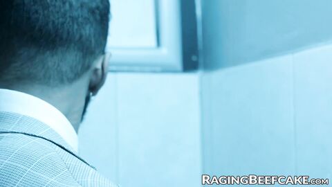 Mateo Zagal tongues and pounds Milo Madera bareback in the bathroom