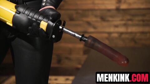 Bound Scott DeMarco begs as master Dakota Rivers flogs and wrecks him