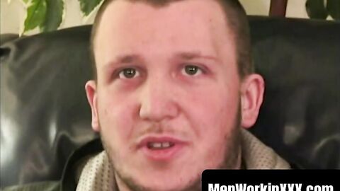 MenWorkinXXX.com - Gay amateur dude loves jerking off and we watch him intensely