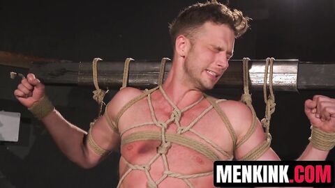 Dominic Pacifico silences Damon Heart with flogging and throat fuck