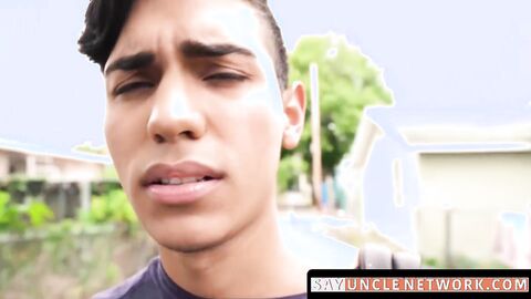 SayUncleNetwork.com - Straight Latino twink barebacked outdoor POV paid to gay