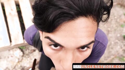 SayUncleNetwork.com - Straight Latino twink barebacked outdoor POV paid to gay