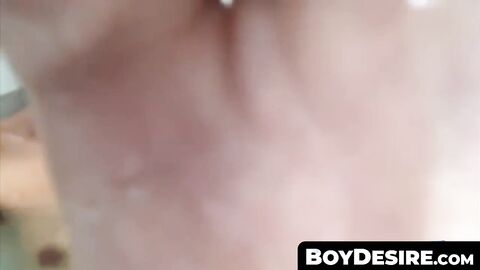 BoyDesire.com - Young homo Hector White's shower masturbation and cum-soaked finale