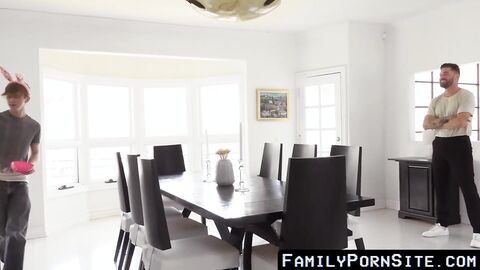 FamilyPornSite.com - Twink stepson creampied after forbidden stepdad pounding with cu