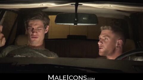 MaleIcons.com - Handsome gay Michael DelRay's drilling session with ass