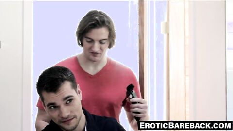 Jock claims his butt buddy with violent raw pumping