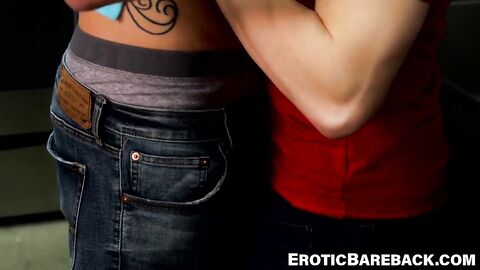 Big dicked brutes use spit as lube for anal wreckage