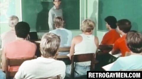 Vintage studs fuck raw until erupting with hot cum