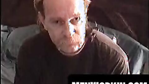 Nasty old man wanks solo in a cheap motel room