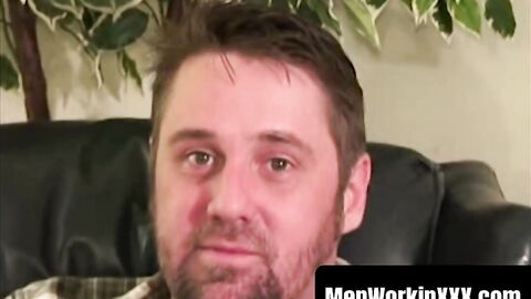 MenWorkinXXX.com - Tattooed amateur dude grabs his cock and strokes it hard vigorousl