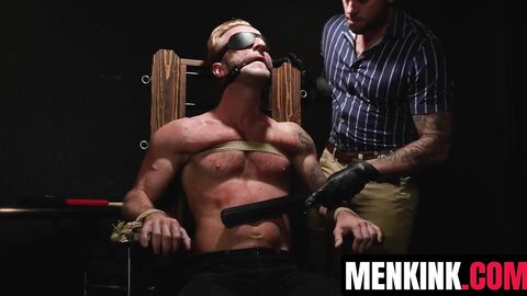 Detective Sean Duran brutally shoving dildo and cock into Jason Emre