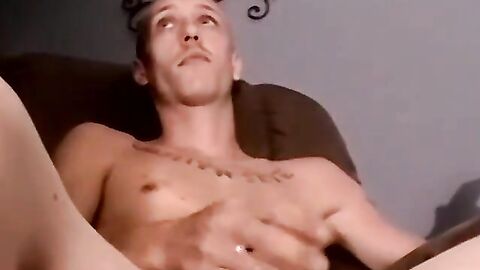 JoeSchmoeXXX.com - Skinny young amateur strokes lubed cock to explosive finish