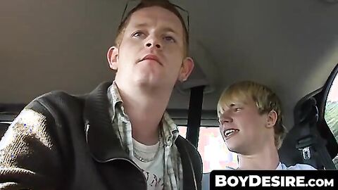 BoyDesire.com - Homosexual's cock-sucking and anal-fucking threeway pick-up