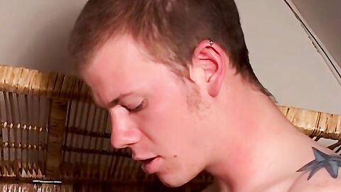 Sexy twink Zane and Roar suck rock hard throbbing cock