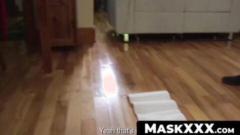 MaskXXX.com - Masked athletic stud's massive dick fleshlight session