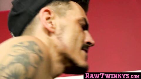 RawTwinkys.com - Pierced mature homo happily barebacks young blonde lover with force