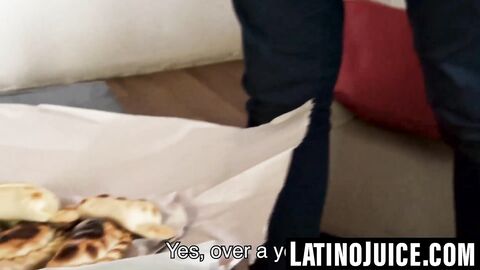 Tiny Latino twink discovers gay side through blowjob