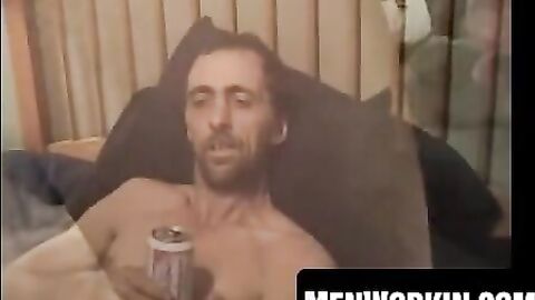 Horny old man is dying to jack his fuck stick