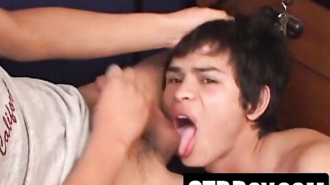 Latino twink drills lovers ass hard and deep