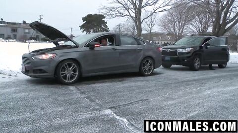 Cute Brandon Wilde gets gangbanged by horny muscle hunks