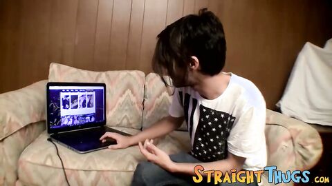 Fit Devin rewards himself after a long day playing guitar