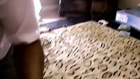 Fat black dude and his buddy suck two young amateur dicks