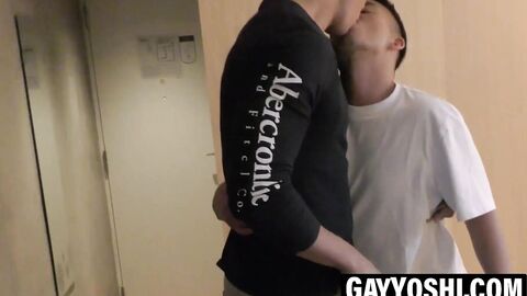 Dominated Japanese Yoshi Kawasaki creampied in threesome