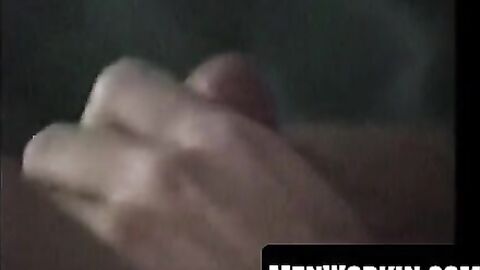 Fugly old man works his hairy manhood roughly