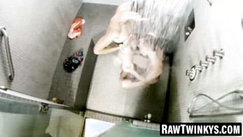 RawTwinkys.com - Horny teens bareback in the shower