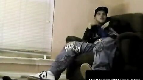 Aiden strokes veiny dick for quick cash in parking lot