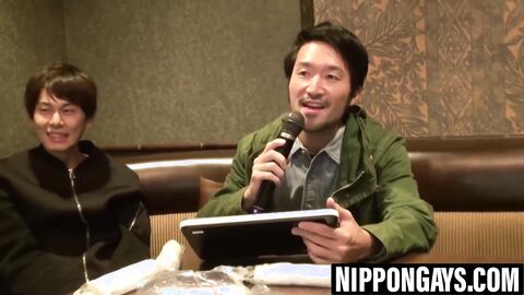 Gay licks nipples before Japanese twink wrecks his ass