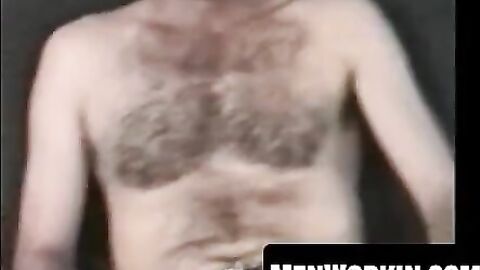 This butt pirate strokes himself with filthy joy